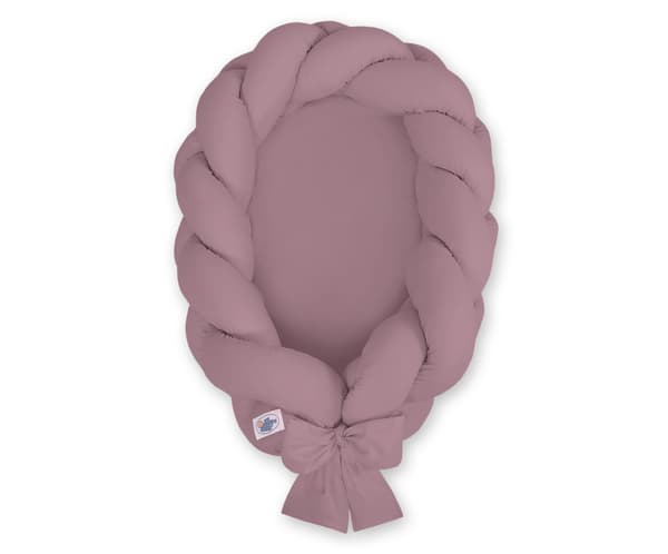 2-in-1 punottu vauvankotelo - retropinkki