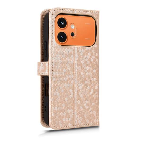 Honor 600 Pro Plånboksfodral med Rhombus-motiv, Rosa