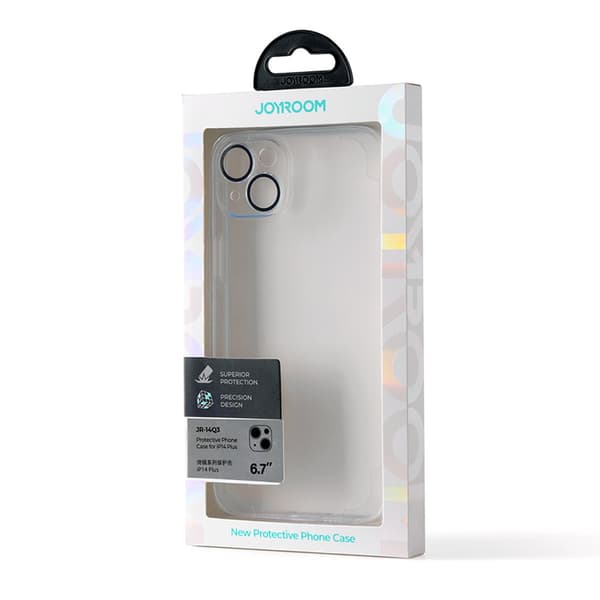 iPhone 14 Plus-skal med kameraskydd transparent 14Q