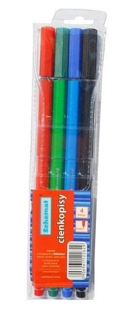 Fineliners 0,4 mm 4 farver