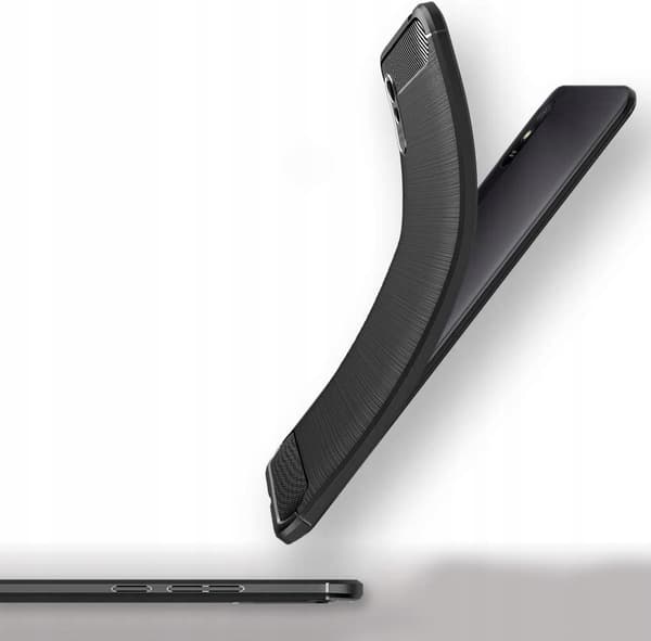 ETUI TIL XIAOMI REDMI 9A / 9AT / 9i ARMOR CARBON ETUI SORT + GLAS