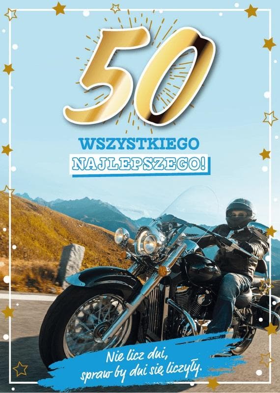 50-års fødselsdagskort