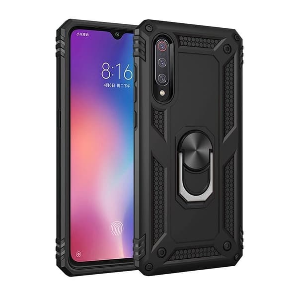Pansret cover til Samsung Galaxy A50/A50S/A30S, Nox Case Ring, sort