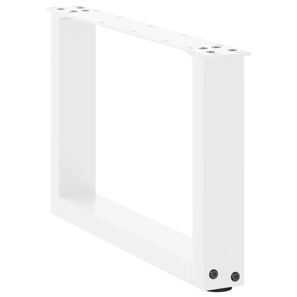 vidaXL sofabordsben, 2 stk., hvide, 50x(30-31) cm, stål