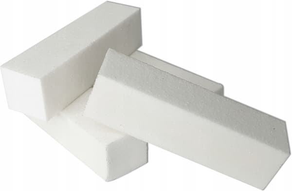 Hvid neglefilblok poleringsblok