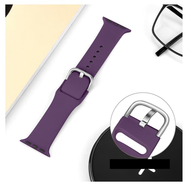 Silikonerem til Apple Watch 2-9/SE 38/40/41mm Silikonerem APS mintgrøn