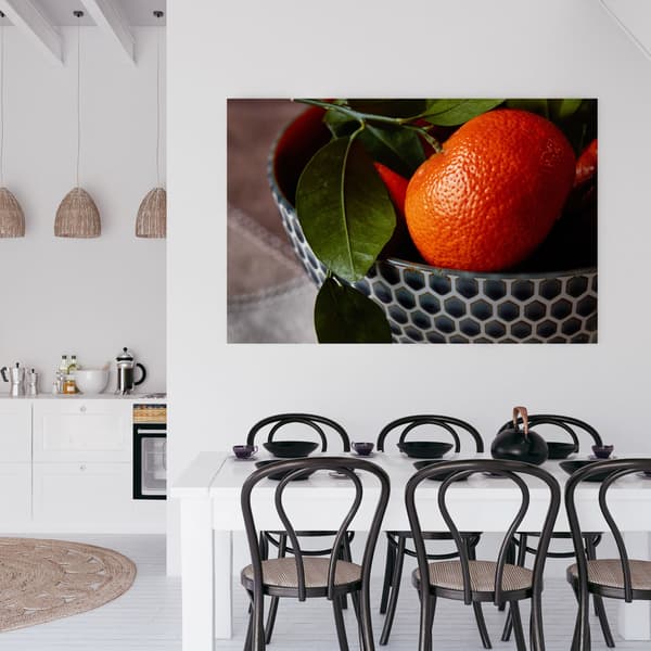Canvastaulu Keittiön appelsiinit 120x70 cm Hedelmät korissa