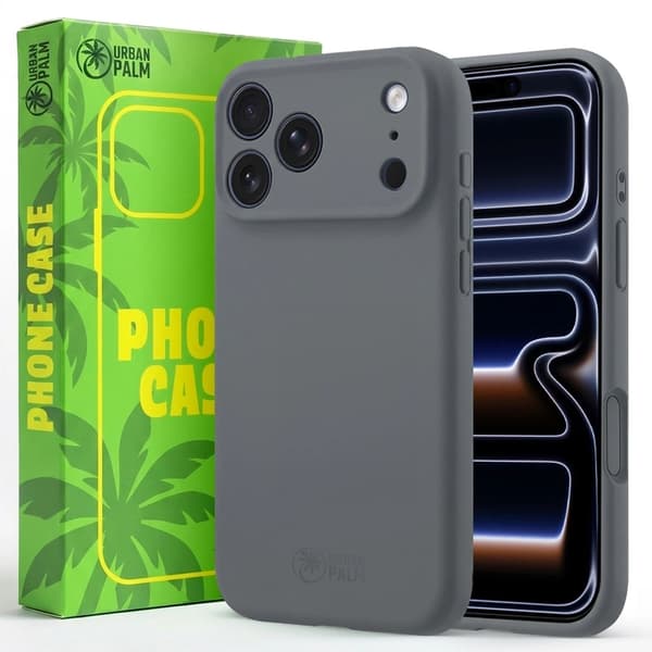 UrbanPalm iPhone 17 Pro Max Silikone-etui til MagSafe, Grafitgrå