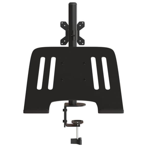 vidaXL Näyttöteline, musta, teräs, VESA 75/100 mm