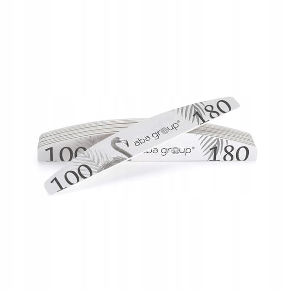 Aba Group Nagelfil HALF MOON 100/180 STANDARD - FLAMINGO, 50 stycken