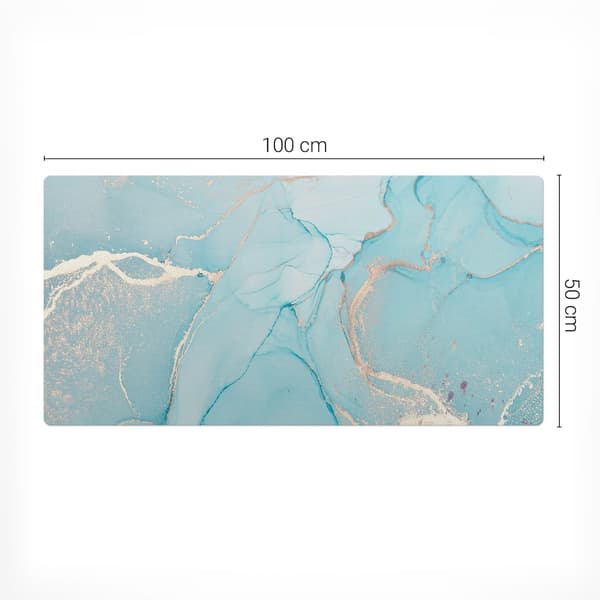 Universal beskyttelsesmåtte til computerudstyr Marmorbølger 100x50 cm