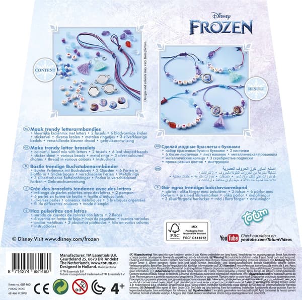 Totum Frozen bogstavarmbånd