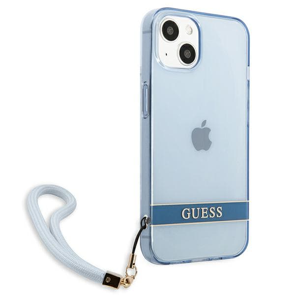 Guess Translucent Step-skal till iPhone 13 mini, Blå
