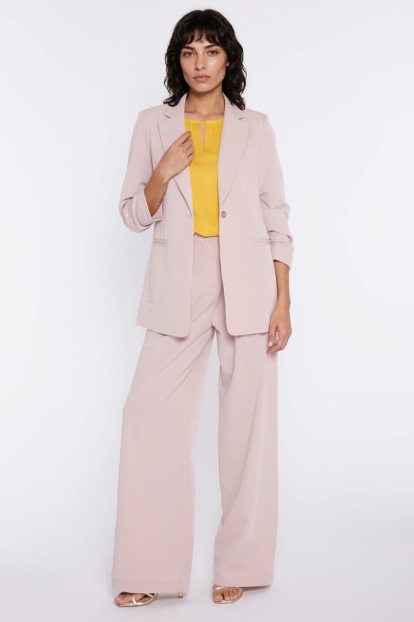 Vida byxor med veck - beige 36