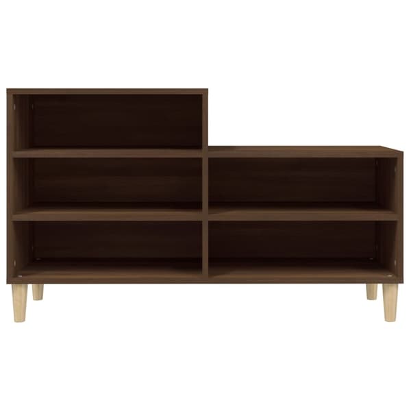 vidaXL skoskab brunt egetræ 102x36x60 cm