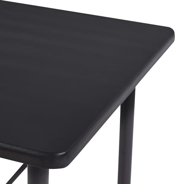 vidaXL barbord sort 120 x 60 x 110 cm MDF