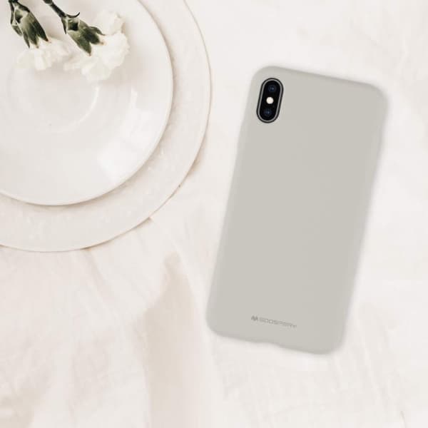 Mercury Silikonskal till Galaxy S20+, Ljusgrå