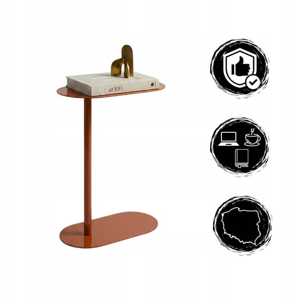 Laptopbord, Side, Loft, Metal, Mursten, Toro, 40x22x60