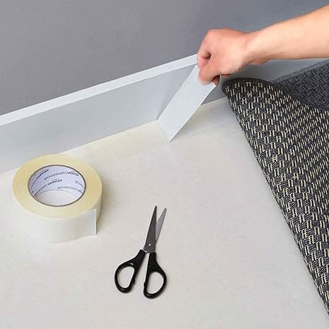Dobbeltklæbende glasfiber tæppetape 2 stk.