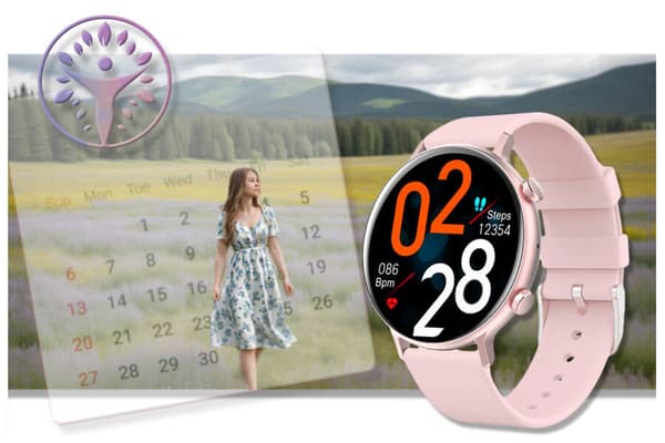 Smartwatch dam Rubicon RNCE98 - Samtalshantering, Pulsoximeter (sr043a)