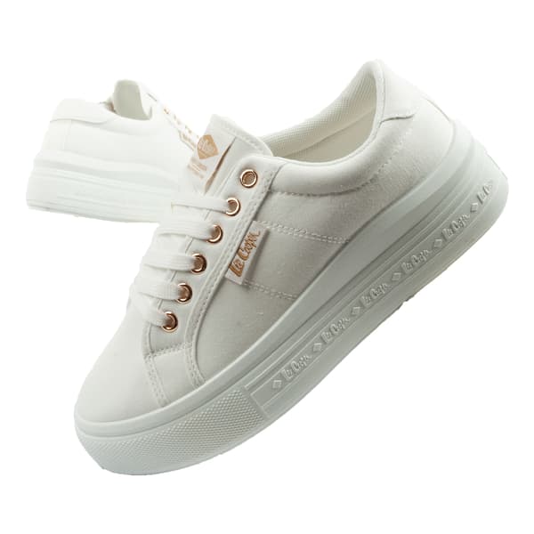 Lee Cooper Canvas White Lady [LCW-26-44-4474L] v. 41