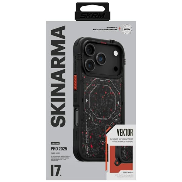 Skinarma Vektor MagSafe-etui til iPhone 17 Pro, sort