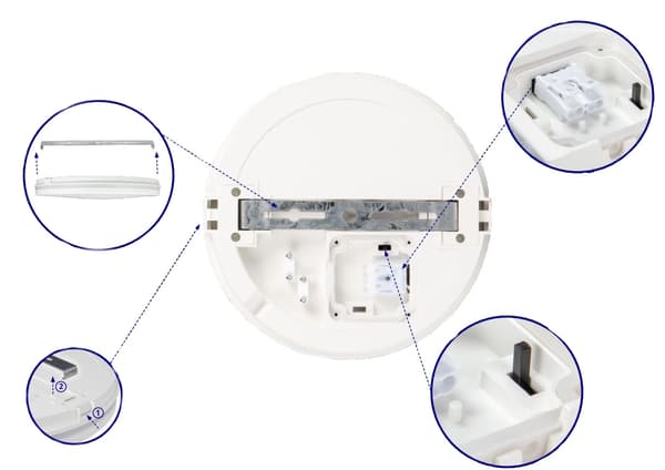 LED-panel udendørs loftlampe BENO ECO 20W farveskiftende CCT sort