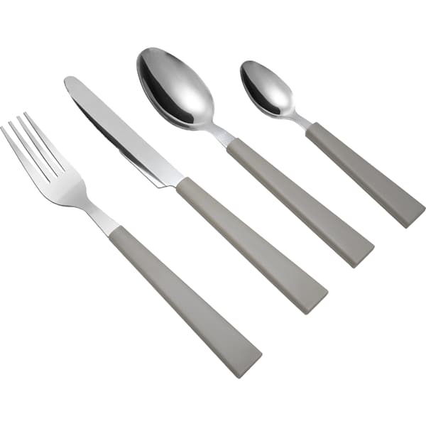16-delat bestickset i beige