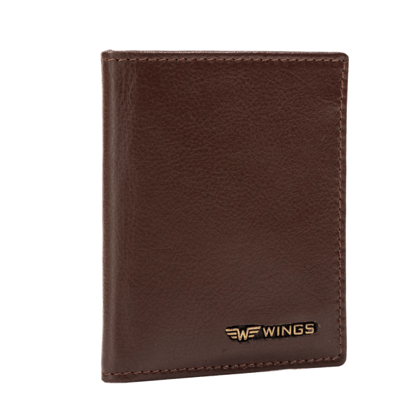 WINGS Kortholder i ægte læder, brun