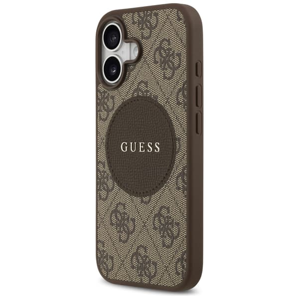 Guess 4G Circle Classic Logo MagSafe-etui til iPhone 17 brunt