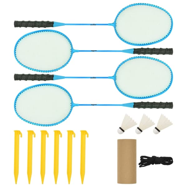 vidaXL badmintonnet gul og sort 600x155 cm polyethylen