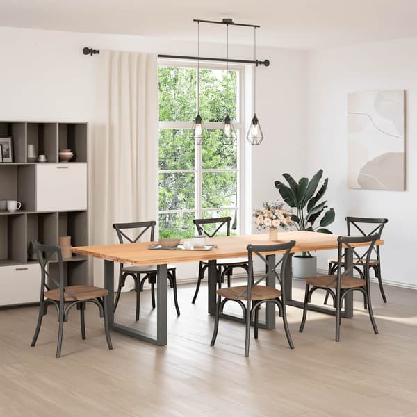 vidaXL Soffbordsben, 2 st, Antracit, 100x(72-73) cm