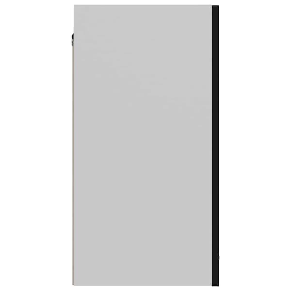 vidaXL vægskab sort 60x31x60 cm spånplade
