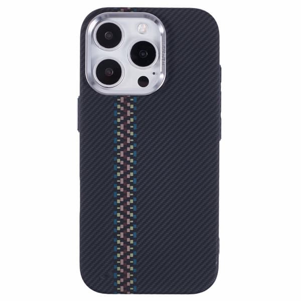 iPhone 16 Pro cover, kulfiber MagSafe, sort
