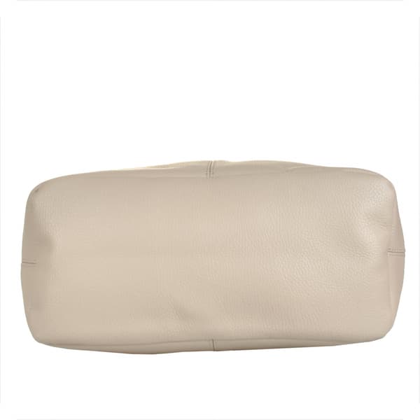 Beige nahkalaukku