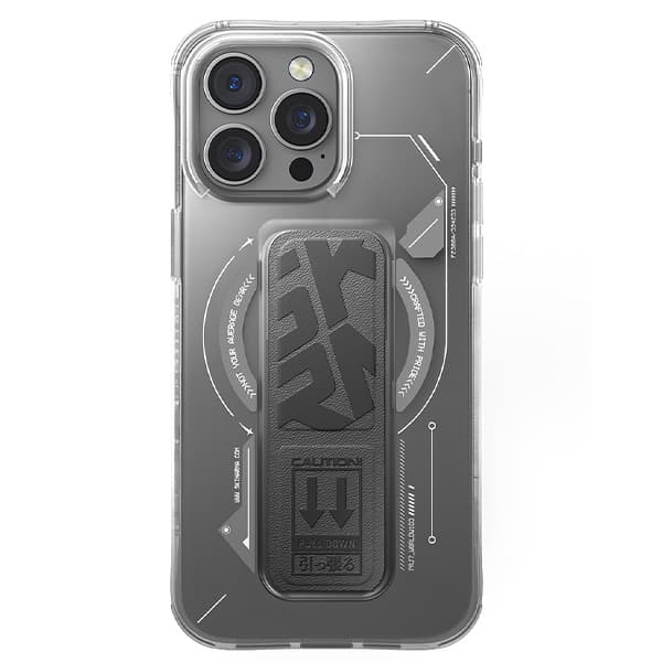 Skinarma Helio-etui med stativ til MagSafe til iPhone 16 Pro Max Titanium