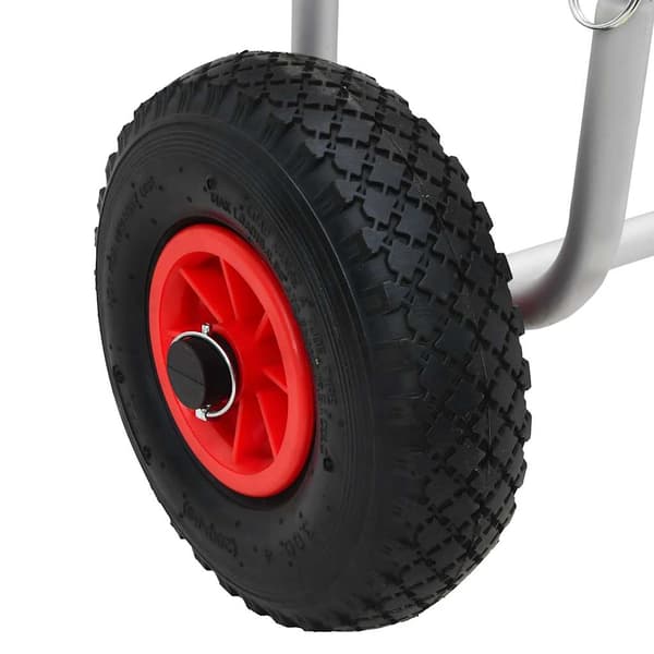 vidaXL 2-bræts vogn, 90 kg, aluminium