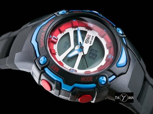 DAMKLOCKA OCEANIC AD1035 - MULTITIME - WR100 (ze512a)