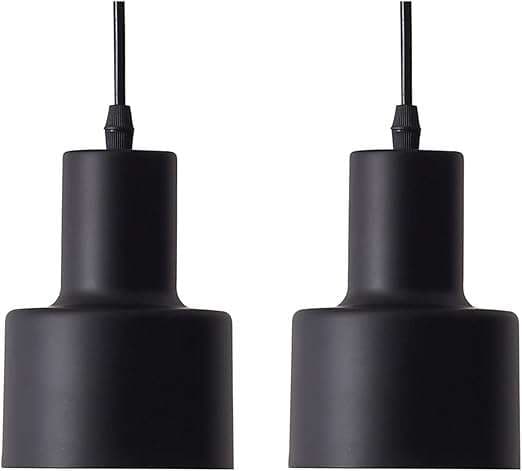 Minimalistinen riippuvalaisin E27 120 cm - 2 kpl musta