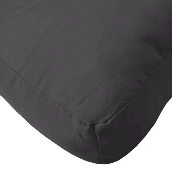 vidaXL Pallsoffkuddar, 2 st, svarta, tyg