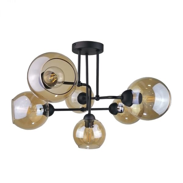 Loftlampe 6xE27 MONDE SORT