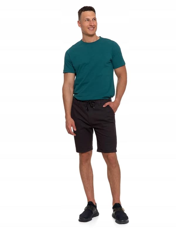 Herreshorts med lommer, elastisk talje og snørebånd MORAJ XL GRAPHITE