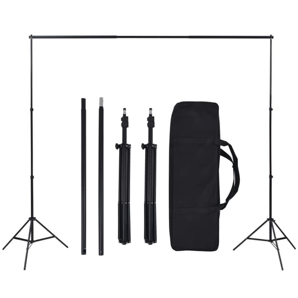 vidaXL Studiokit med softbox-lampor och bakgrunder