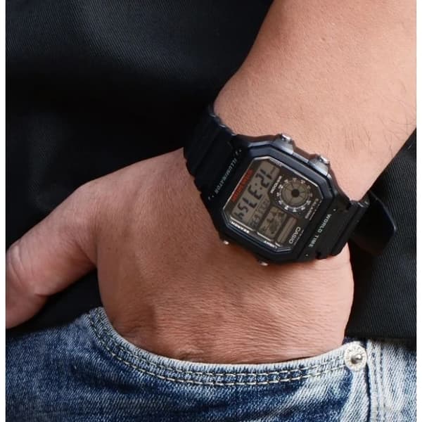 Herrklocka CASIO AE-1200WH-1AVCF (zd146a) + Låda