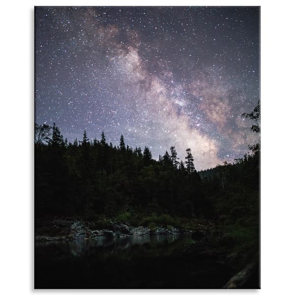 Lærredstryk Rum Stjernehimmel 80x100