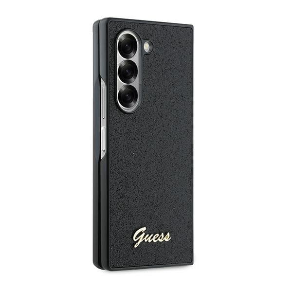 Guess 4G Glitter Script cover til Galaxy Z Fold6, sort