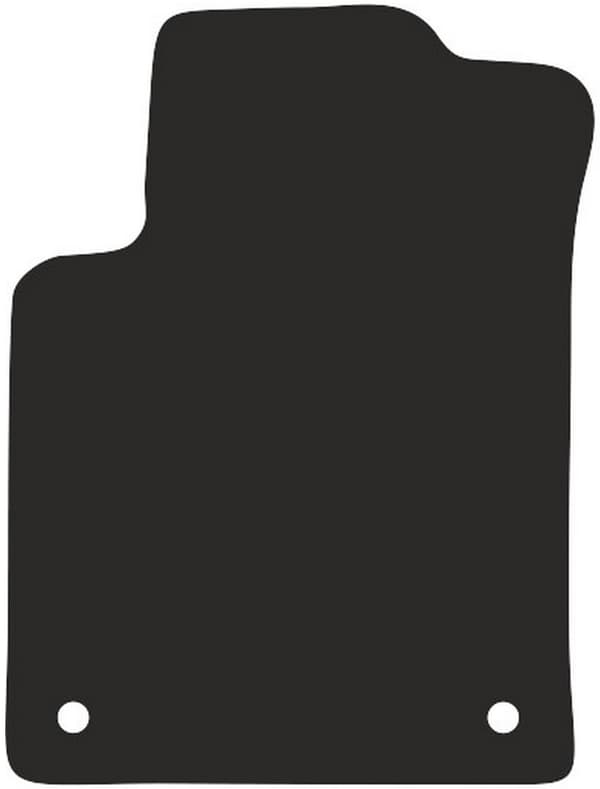 polyamid førermåtte til: Citroën DS3 hatchback 2009-2016 gummibelagt førermåtte