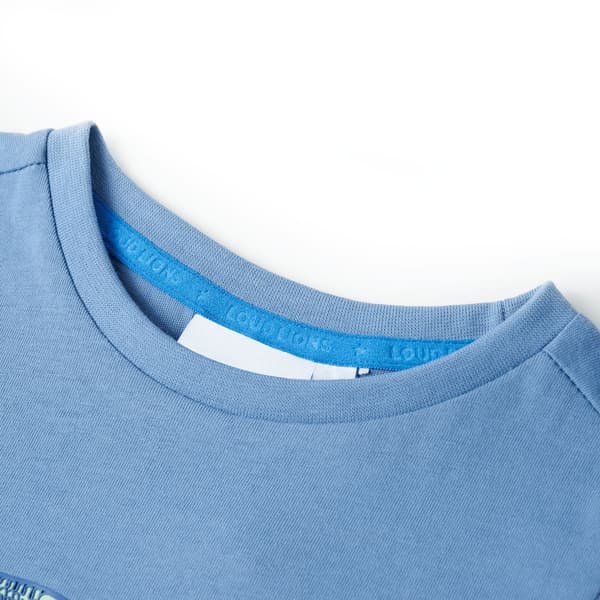 Barn-T-shirt, blå, 104