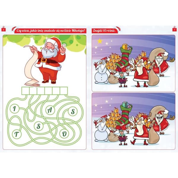 Jultomtens gåtor pussel för barn