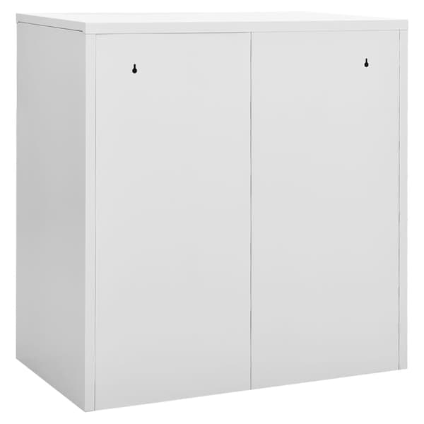 vidaXL Låsbart skåp grå/blå 90x45x92,5 cm stål
